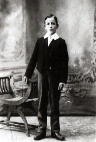 Widecombe WW1: John Henry Irish in Dartmouth School Uniform. Irish family photo