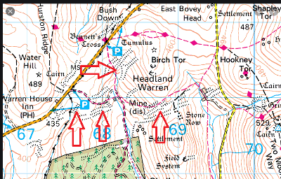 Location of Vitifer Mine and Birch Tor (Photo Source: trekandtors)